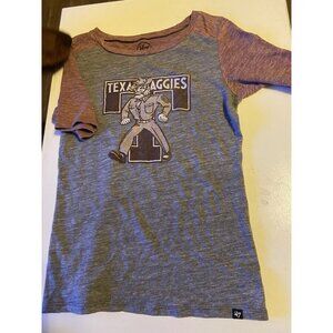 Texas A&M Aggies T-Shirt Women's Small '47 Maroon Gray